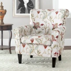 Safavieh Hazina Chair In Red Floral 7 Safavieh Hazina Chair In Red Floral -Optima Home Decor Store 29019 MCR1002A 1