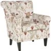 Safavieh Hazina Chair In Red Floral