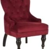 Safavieh Falcon Arm Chair In Merlot 1 Safavieh Falcon Arm Chair In Merlot -Optima Home Decor Store 29019 MCR4544E 2