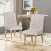 GDF Studio Terrance Tufted Fabric Dining Chair (Set Of 2) -Optima Home Decor Store 381730125079968