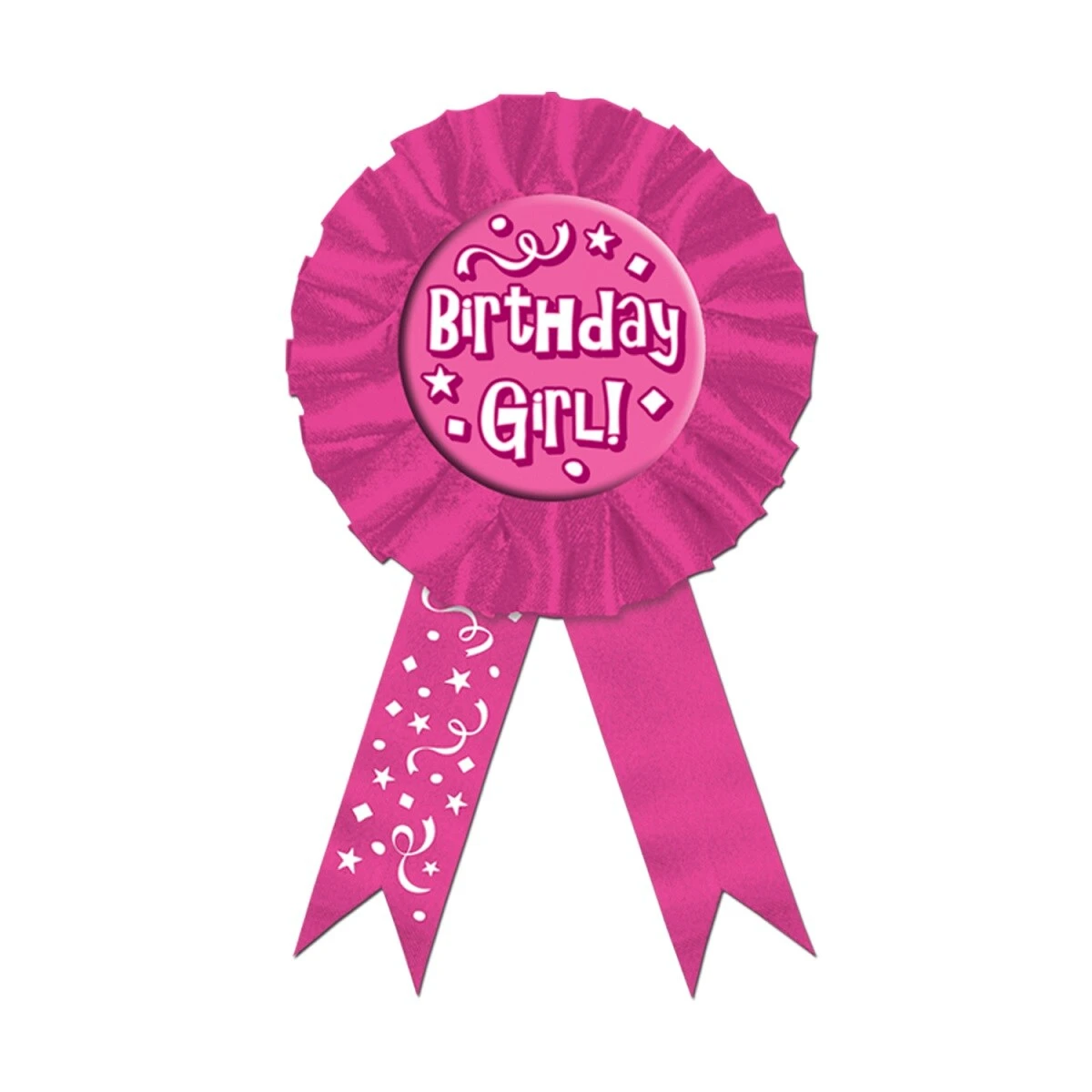 Party Central Pack Of 6 Pink And White "Birthday Girl!" Award Ribbons Party Favors 6.5" 3 Party Central Pack Of 6 Pink And White "Birthday Girl!" Award Ribbons Party Favors 6.5"