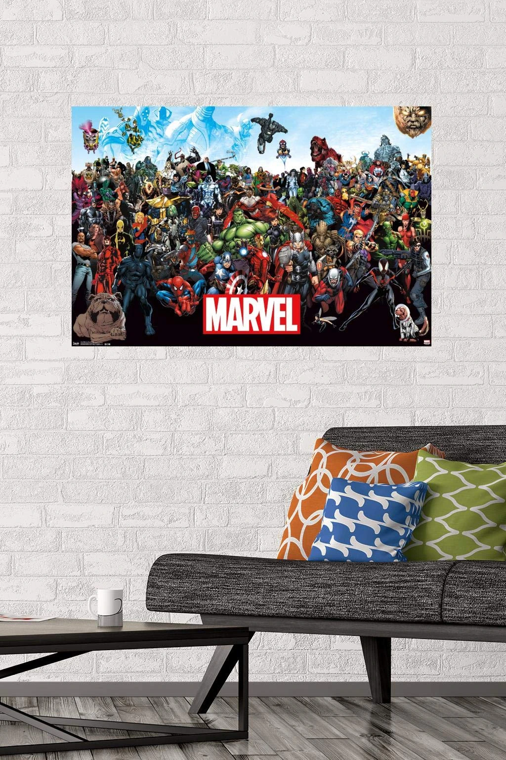 Marvel Comics The Lineup Wall Poster 22.375" X 34" For Playroom 4 Marvel Comics The Lineup Wall Poster 22.375" X 34" For Playroom - Image 2