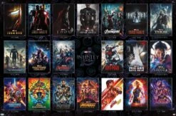 Marvel Avengers: The Infinity Saga-One Sheet Grid Wall Poster, 22.375 In X 34 In, Unframed Version, Bedroom
