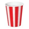 Party Central Club Pack Of 96 Red And White Striped Disposable Paper Drinking Party Tumbler Cups 9 Oz. -Optima Home Decor Store 4611714696110150304