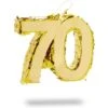 Mini Number 70 Pinata For 70th Birthday, Anniversary Party Decorations, Gold, 7.5 X 6 X 2 In. -Optima Home Decor Store 4611901863522572128