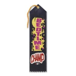 Bedtime Champ Award Ribbon (Pack Of 6)