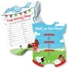 Big Dot Of Happiness Farm Animals - 2-in-1 Barnyard Baby Shower Cards - Activity Duo Games - Set Of 20