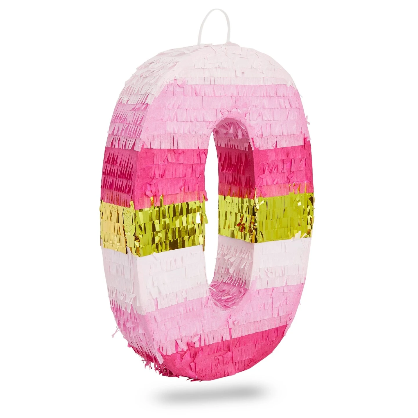 Small Pink And Gold Number 0 Pinata For Kids Birthday Party (11.35 X 16.5 X 3 In) 3 Small Pink And Gold Number 0 Pinata For Kids Birthday Party (11.35 X 16.5 X 3 In)