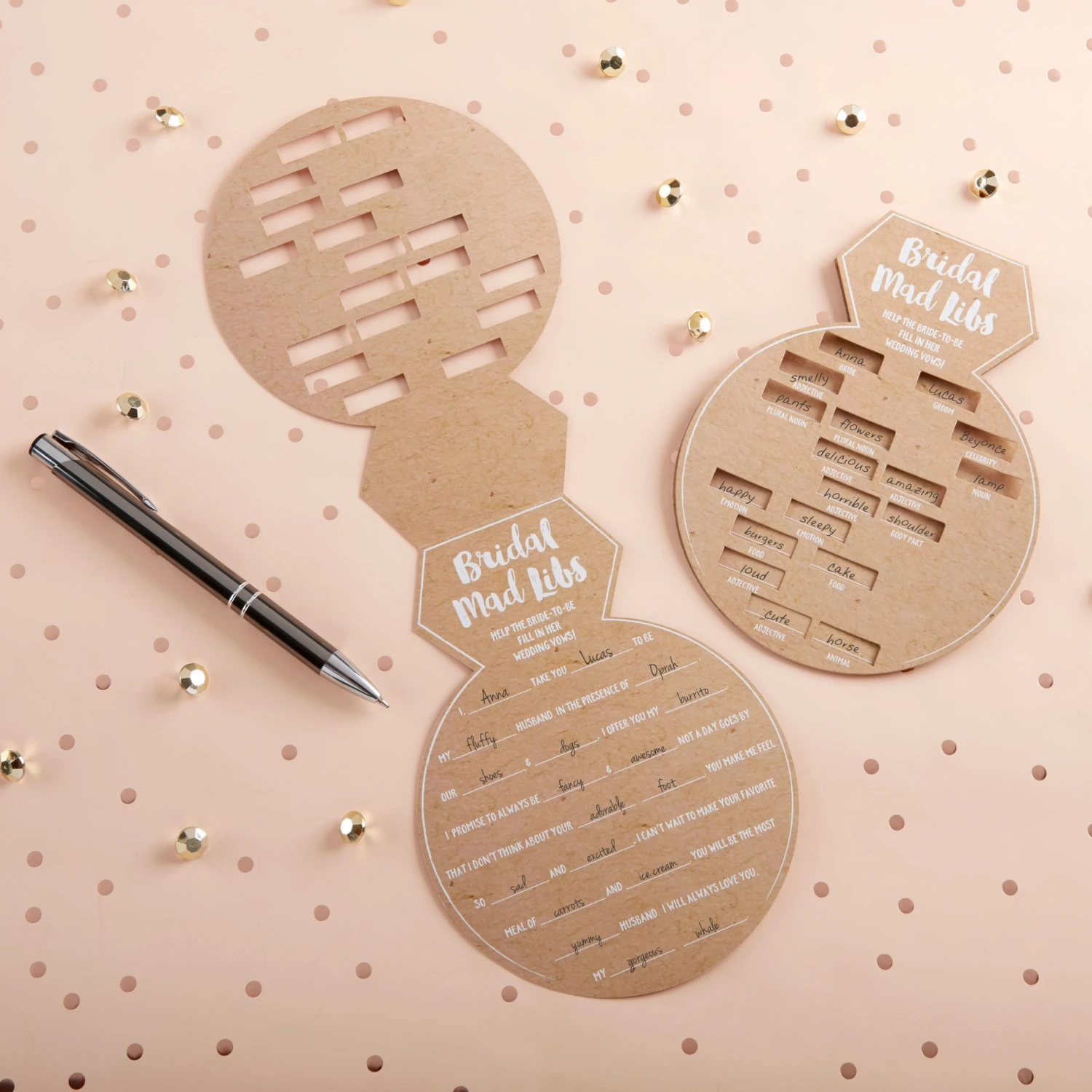 Kate Aspen® Ring Shape Bridal Shower Game Card, 50ct. 4 Kate Aspen® Ring Shape Bridal Shower Game Card, 50ct. - Image 2