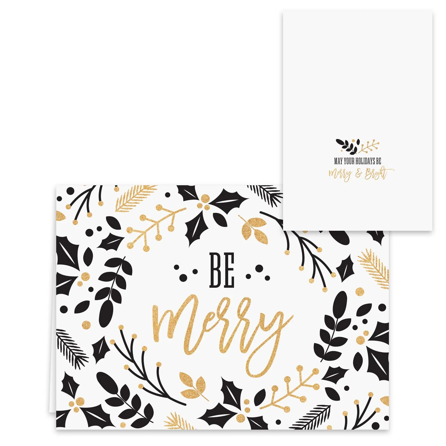 Hortense B. Hewitt Co. Black And Faux Gold Holiday Cards 5 Hortense B. Hewitt Co. Black And Faux Gold Holiday Cards - Image 3