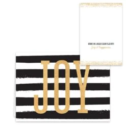 Hortense B. Hewitt Co. Black And Faux Gold Holiday Cards 12 Hortense B. Hewitt Co. Black And Faux Gold Holiday Cards -Optima Home Decor Store D231903S 4