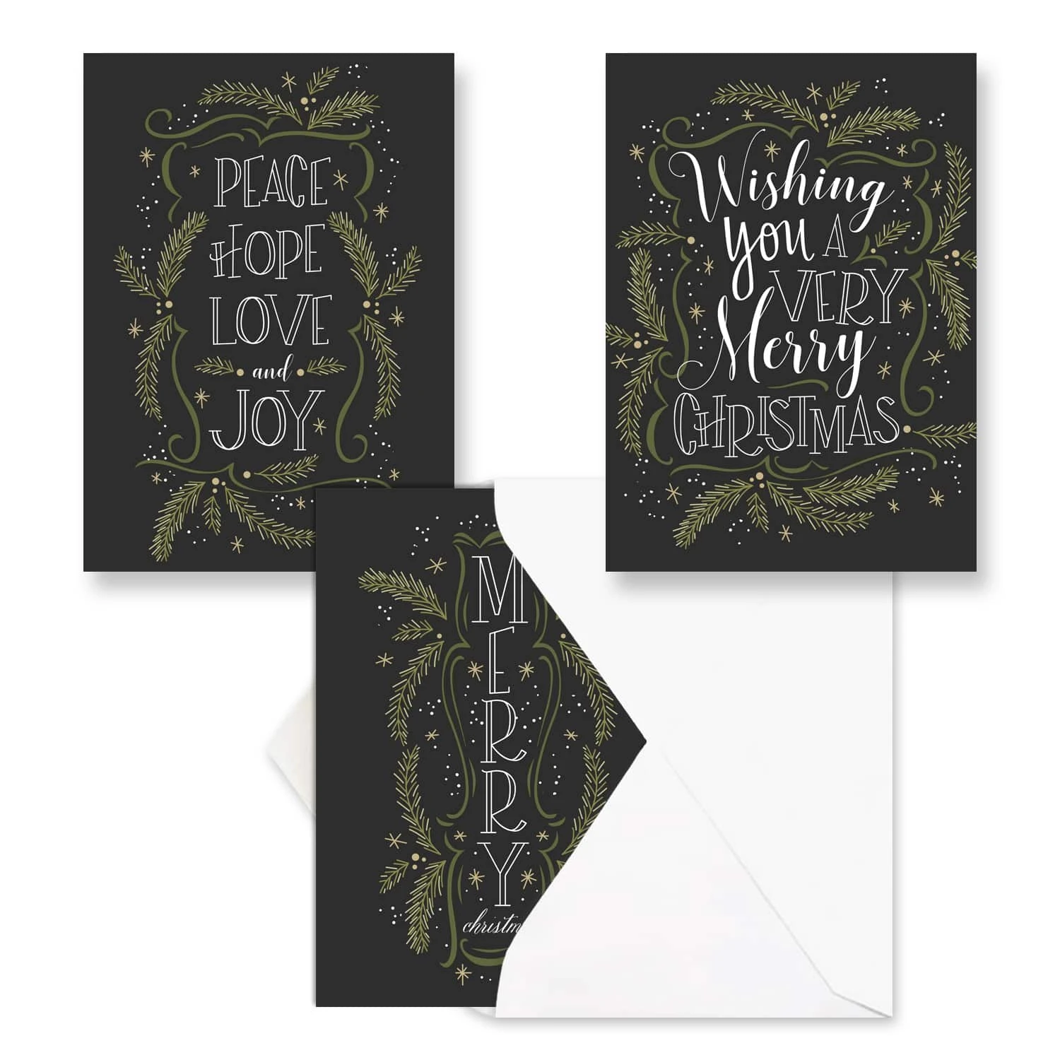 Hortense B. Hewitt Co. Christmas Pines Holiday Cards 3 Hortense B. Hewitt Co. Christmas Pines Holiday Cards