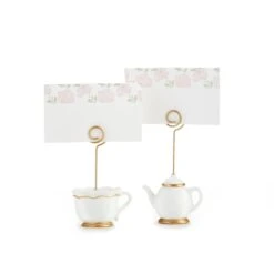 Kate Aspen® Tea Time Whimsy Place Card Holder, 6ct.