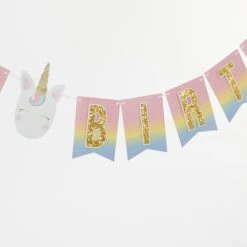 Kate Aspen® Gold Glitter Unicorn Happy Birthday Party Décor Kit 15 Kate Aspen® Gold Glitter Unicorn Happy Birthday Party Décor Kit -Optima Home Decor Store D235034S 6