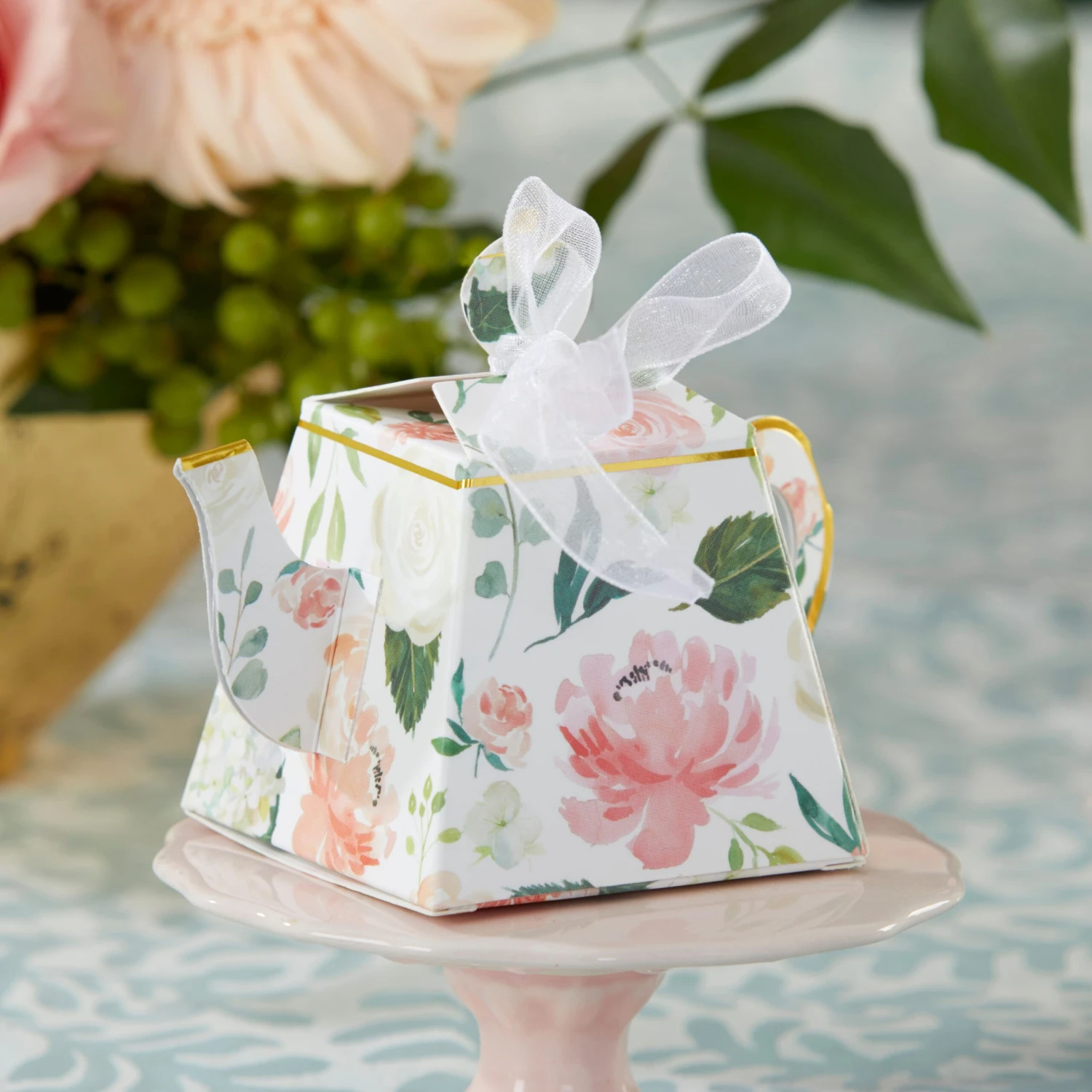 Kate Aspen® Brunch Floral Teapot Favor Box Set, 24ct. 5 Kate Aspen® Brunch Floral Teapot Favor Box Set, 24ct. - Image 3