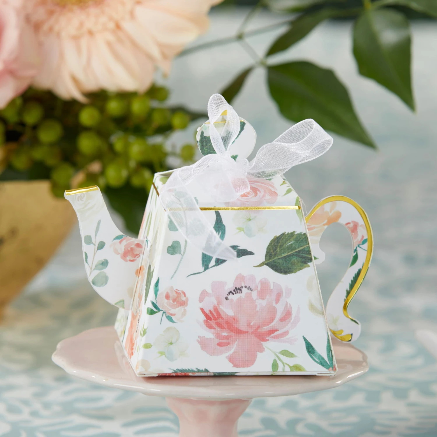 Kate Aspen® Brunch Floral Teapot Favor Box Set, 24ct. 6 Kate Aspen® Brunch Floral Teapot Favor Box Set, 24ct. - Image 4