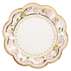 Kate Aspen® 7" Pink Tea Time Whimsy Paper Plates, 32ct.