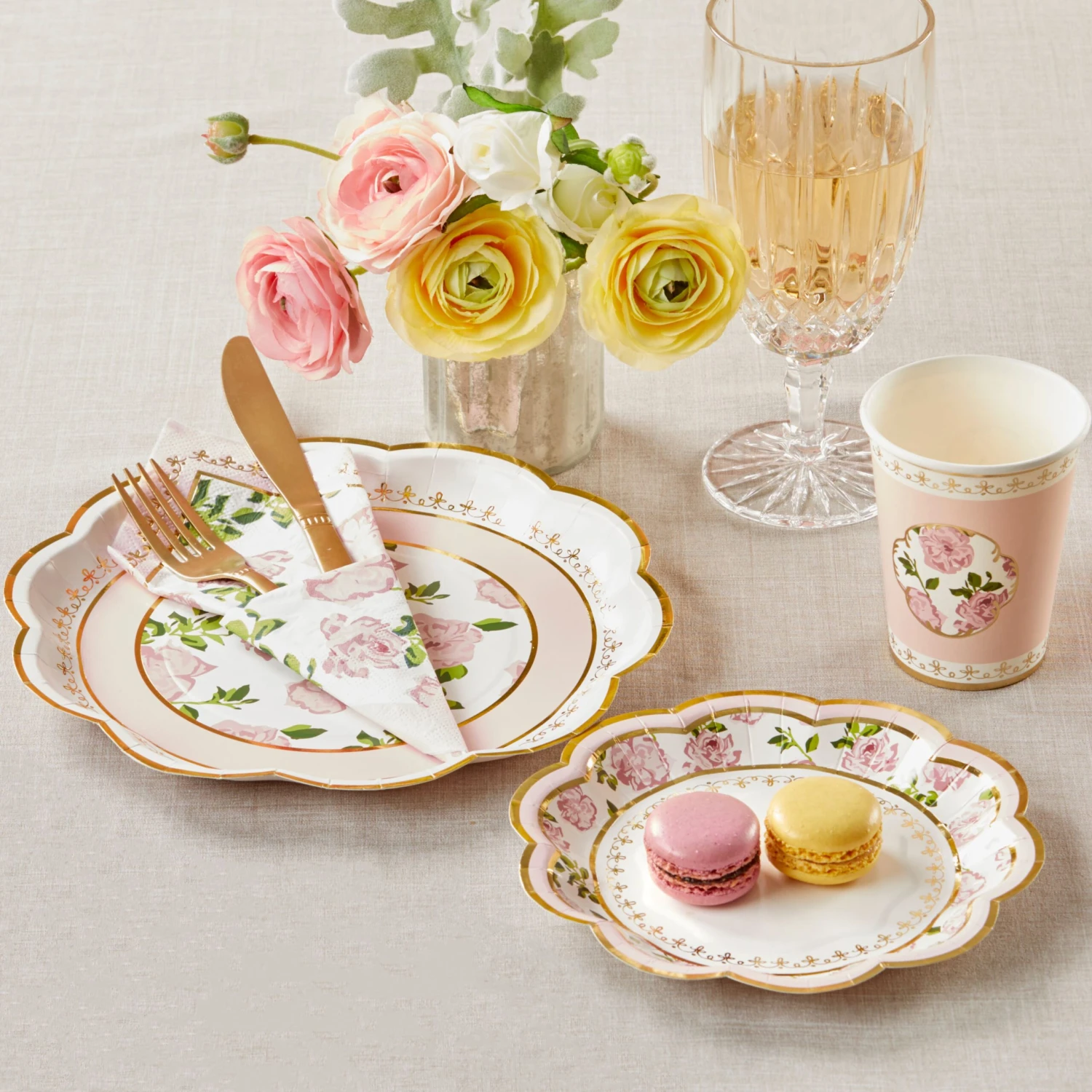 Kate Aspen® 7" Pink Tea Time Whimsy Paper Plates, 32ct. 7 Kate Aspen® 7" Pink Tea Time Whimsy Paper Plates, 32ct. - Image 5