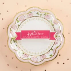 Kate Aspen® 7" Pink Tea Time Whimsy Paper Plates, 32ct. 14 Kate Aspen® 7" Pink Tea Time Whimsy Paper Plates, 32ct. -Optima Home Decor Store D235079S 6