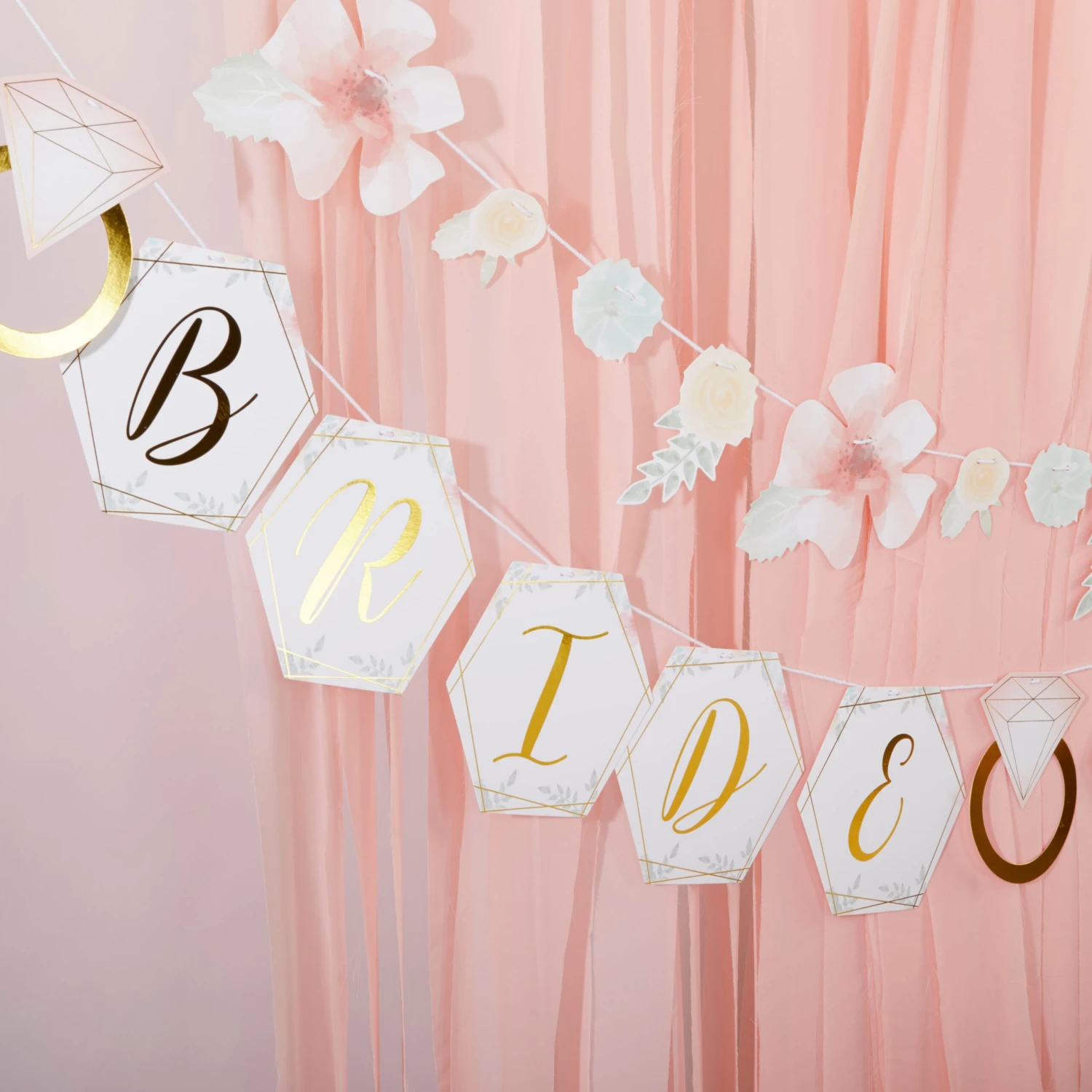 Kate Aspen® Geometric Floral Bridal Shower Party Décor Kit With Gold Foil 6 Kate Aspen® Geometric Floral Bridal Shower Party Décor Kit With Gold Foil - Image 4