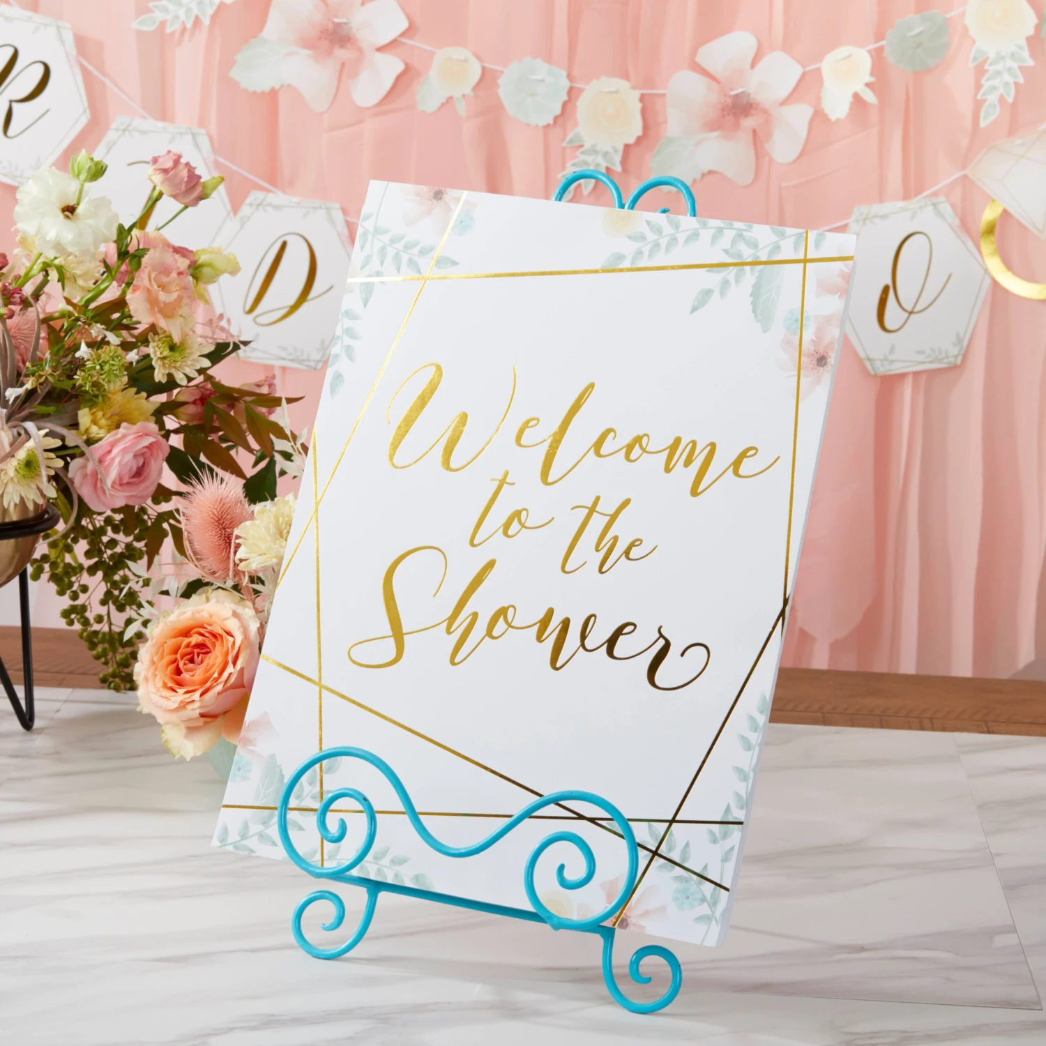 Kate Aspen® Geometric Floral Bridal Shower Party Décor Kit With Gold Foil 8 Kate Aspen® Geometric Floral Bridal Shower Party Décor Kit With Gold Foil - Image 6