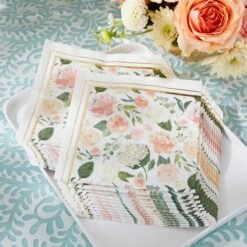 Kate Aspen® Brunch Floral Napkins, 60ct. -Optima Home Decor Store D235086S 7