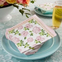 Kate Aspen® Pink Tea Time Whimsy Napkins, 60ct. -Optima Home Decor Store D235089S 3