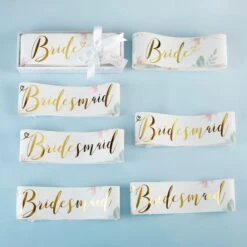 Kate Aspen® Geometric Floral Bachelorette Sash Set, 6ct. -Optima Home Decor Store D235095S 3