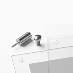 Cool Modern Clear Acrylic Float Frame With Silver Hardware -Optima Home Decor Store D306780S 4