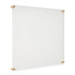 Cool Modern 2 Pack Clear Acrylic Float Frame With Gold Hardware -Optima Home Decor Store D306798S 1