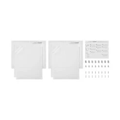 Cool Modern 2 Pack Clear Acrylic Float Frame With Silver Hardware 24 Cool Modern 2 Pack Clear Acrylic Float Frame With Silver Hardware -Optima Home Decor Store D306799S 2