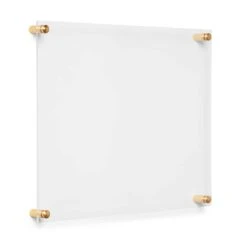 Cool Modern 2 Pack Clear Acrylic Float Frame With Gold Hardware