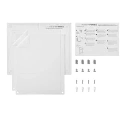 Cool Modern Clear Acrylic Float Frame With Silver Hardware -Optima Home Decor Store D306803S 6