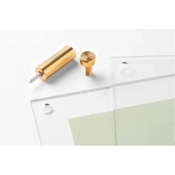 Wexel Art Modern Clear Acrylic Floating Picture Frame With Gold Hardware -Optima Home Decor Store D306814S 3