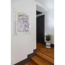 Wexel Art Modern Clear Acrylic Floating Frame With Silver Hardware -Optima Home Decor Store D306856S 4