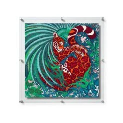 Wexel Art Modern Clear Acrylic Floating Frame With Silver Hardware -Optima Home Decor Store D306864S 1