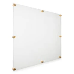 Wexel Art Modern Clear Acrylic Floating Picture Frame With Gold Hardware