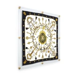 Wexel Art Modern Clear Acrylic Floating Picture Frame With Gold Hardware -Optima Home Decor Store D306866S 1