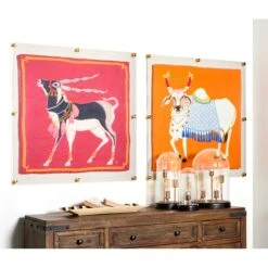 Wexel Art Modern Clear Acrylic Floating Picture Frame With Gold Hardware -Optima Home Decor Store D306866S 4