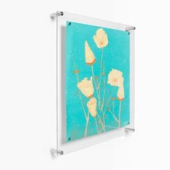 Wexel Art Easy Change Acrylic Floating Frame With Silver Hardware -Optima Home Decor Store D306881S 2