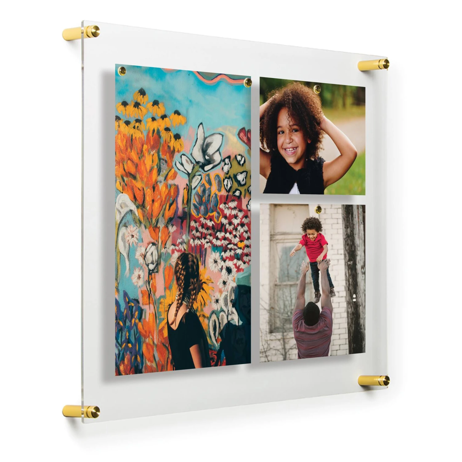 Wexel Art Easy Change Acrylic Floater Frame & Magnets With Gold Hardware 4 Wexel Art Easy Change Acrylic Floater Frame & Magnets With Gold Hardware - Image 2