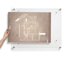 Wexel Art Easy Change Acrylic Floating Frame With Silver Hardware -Optima Home Decor Store D306895S 4