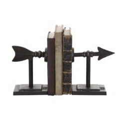 Bronze Arrow Cast Iron Bookends Set