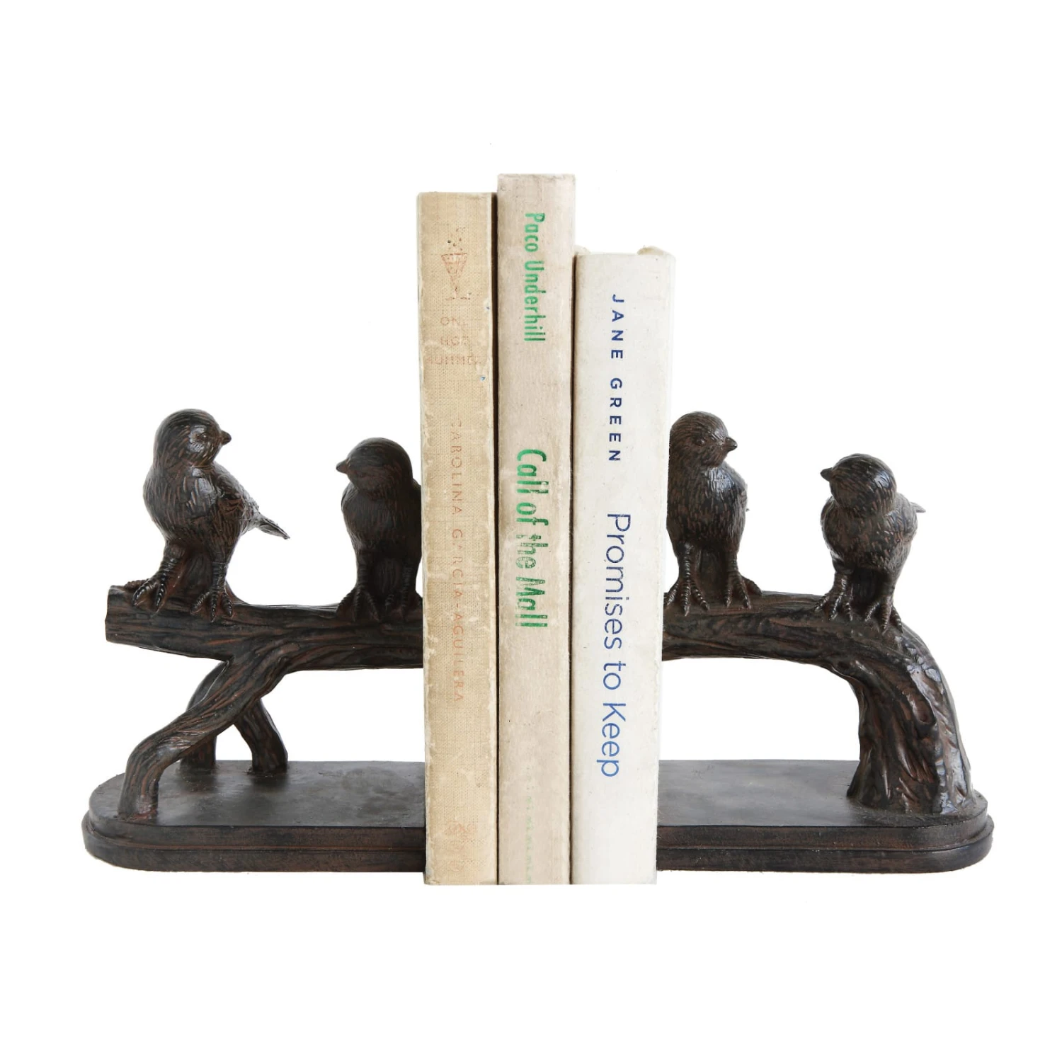 6'' Resin Birds On A Branch Bookends Set 3 6'' Resin Birds On A Branch Bookends Set