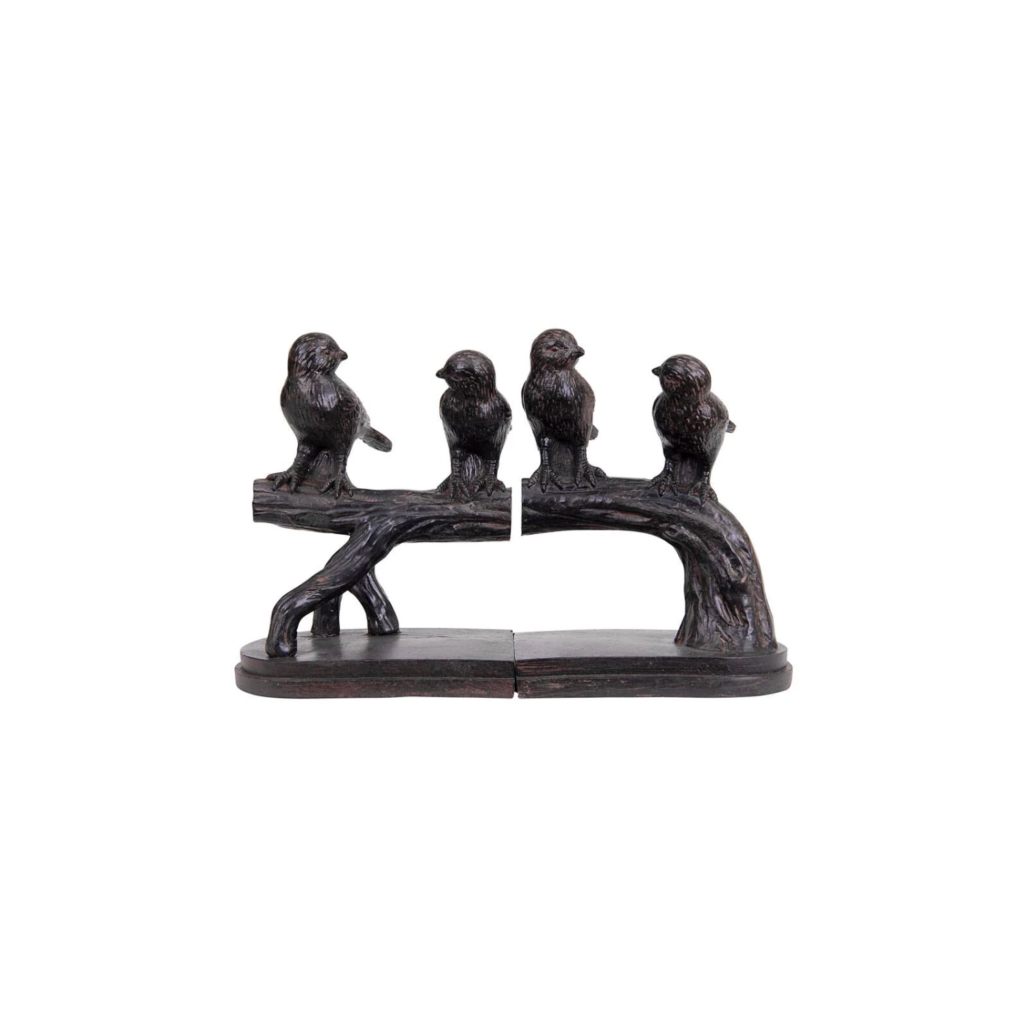 6'' Resin Birds On A Branch Bookends Set 4 6'' Resin Birds On A Branch Bookends Set - Image 2