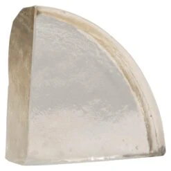 5.5" Geometric Glass Block Bookend -Optima Home Decor Store D320187S 7