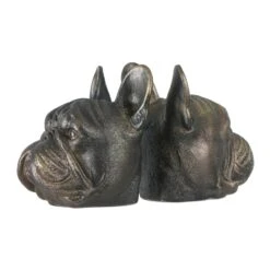 5.5" Antique Bronze Dog Bookend Set -Optima Home Decor Store D320658S 5
