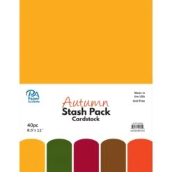PA Paper™ Accents Autumn Stash Pack 8.5" X 11" Cardstock, 40 Sheets