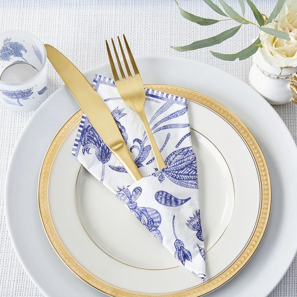 Kate Aspen® Blue Willow 2 Ply Paper Napkins, 120ct. 5 Kate Aspen® Blue Willow 2 Ply Paper Napkins, 120ct. - Image 3
