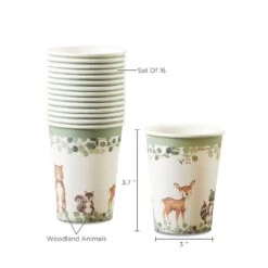 Kate Aspen® 8oz. Woodland Baby Paper Cups, 64ct. 9 Kate Aspen® 8oz. Woodland Baby Paper Cups, 64ct. -Optima Home Decor Store D332711S 6